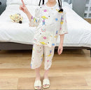 Children's Home Cartoon Seven-Half Sleeve Clothes    441875 - TUZZUT Qatar Online Shopping