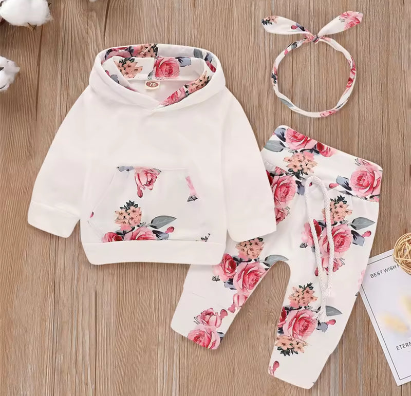 Baby Girl Floral Clothes Set 129812 - TUZZUT Qatar Online Shopping