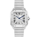 Luxury Stainless Steel White Dial Silver Watch W1007 - TUZZUT Qatar Online Shopping