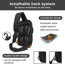 Mens Side Chest Bag  with USB,Tablet  Water Scratch Resistant Shoulder Bag with two Handle for Travel Daily Use  - S4370202 - TUZZUT Qatar Online Shopping