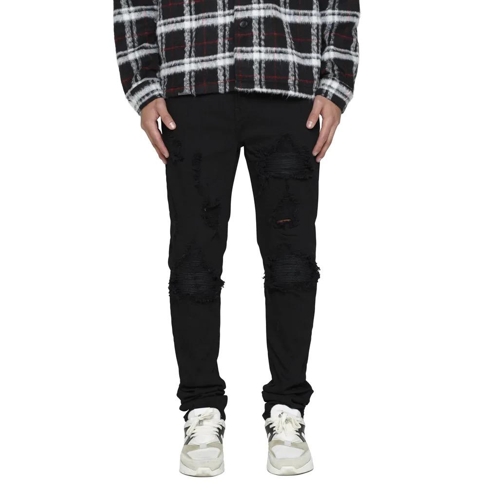 High Quality Fashion Ripped Jeans Men's DE Fashion Steinem pants S4721120 High Quality Fashion Ripped Jeans Men's DE Fashion Steinem pants S4721120