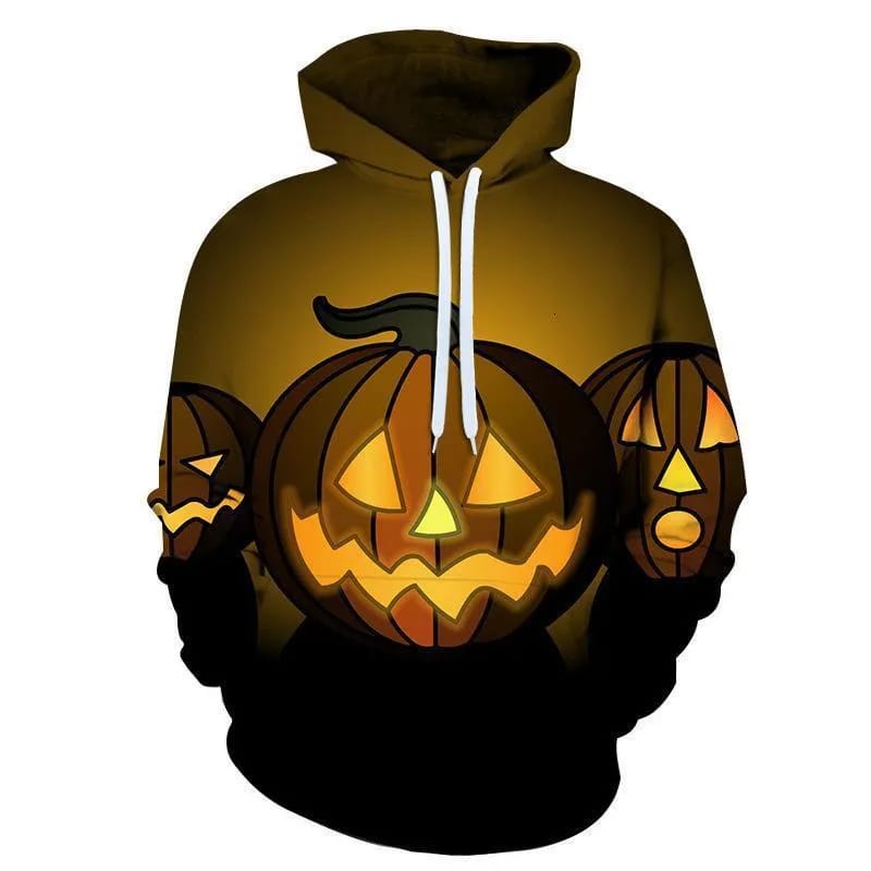 Mens 3D Hoodie Pumpkin HalloweenTop S396500 Mens 3D Hoodie Pumpkin HalloweenTop S396500
