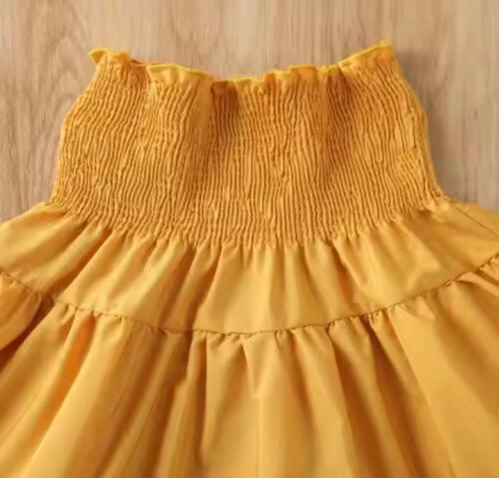 Baby Girls Off Shoulder Shirt Top Waist 3 Pcs Dress 406543 Baby Girls Off Shoulder Shirt Top Waist 3 Pcs Dress 406543