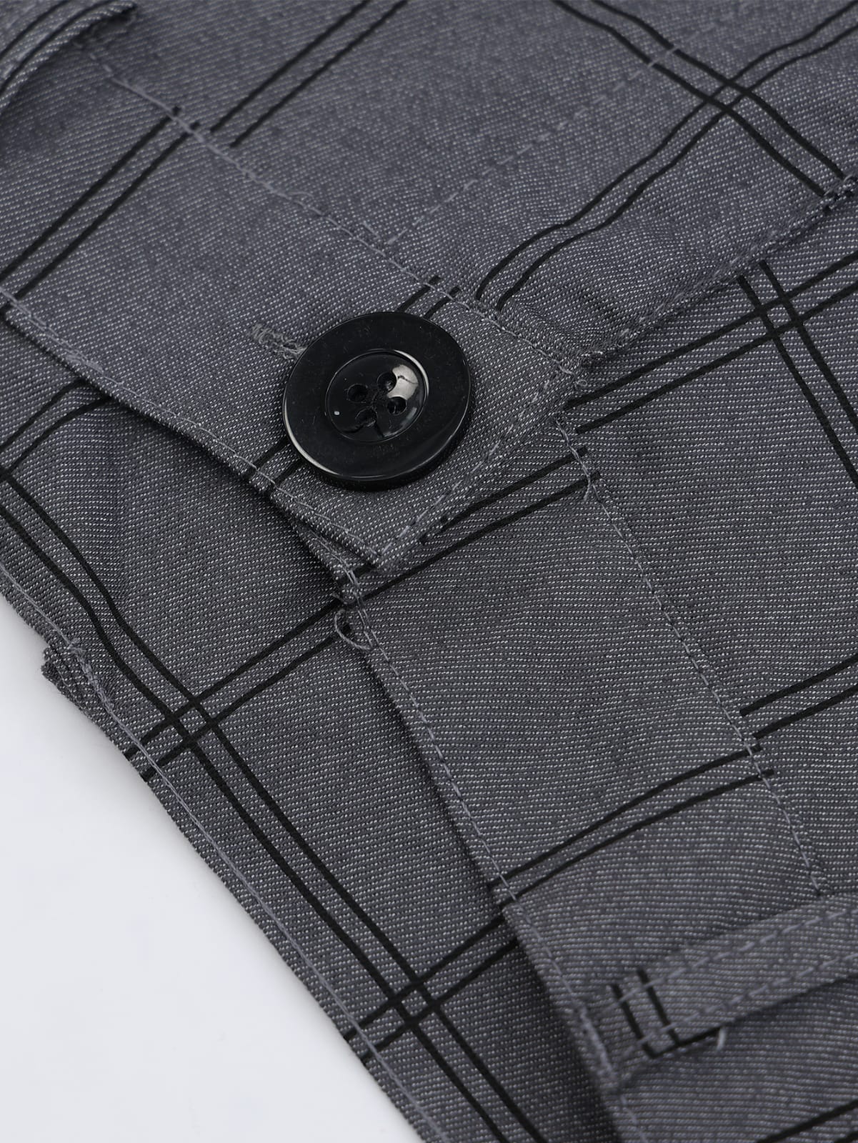 Summer Men's Slim Casual Pants Button Zipper Placket Plaid Print Solid Color Fashion Pencil Pants Business Work Casual Youth L S2701624 Summer Men's Slim Casual Pants Button Zipper Placket Plaid Print Solid Color Fashion Pencil Pants Business Work Casual Youth L S2701624