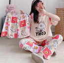 Women Sleepwear Wholesale Summer Fashion Printed 2Pieces Set Short Sleeve Woman Pajamas  S279100 - TUZZUT Qatar Online Shopping