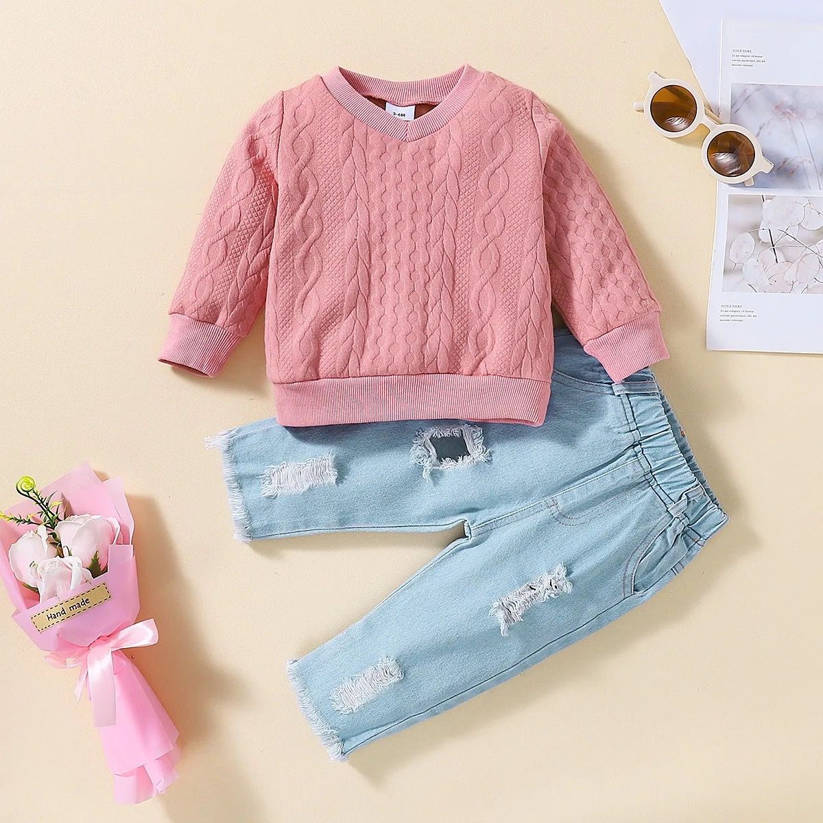 Winter Baby Boy Casual Warm Clothing Set High Waist Trousers + Long Sleeve 6-9M 20239118 Winter Baby Boy Casual Warm Clothing Set High Waist Trousers + Long Sleeve 6-9M 20239118