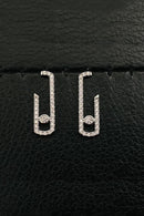 Zircon Solitaire Paperclip Nail Earring S4275483