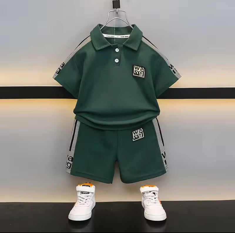 Kids Infant Summer Children Clothes T-shirt + Shorts 2Pcs/Sets   1552877 - TUZZUT Qatar Online Shopping