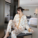 2 Pcs Women 's Long Sleeve Night Set S 502257 - TUZZUT Qatar Online Shopping