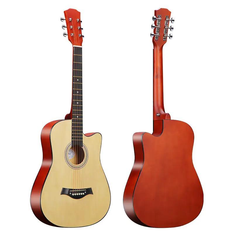 38 Inch Colour Acoustic Guitar Musical Instrument With Bag