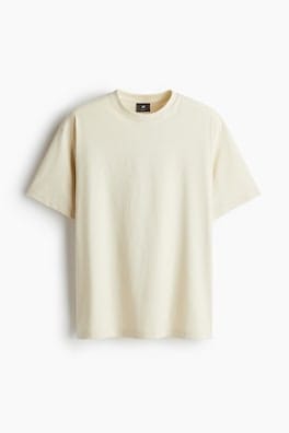 Modal Checkered Round Neck T-Shirt T590372 Modal Checkered Round Neck T-Shirt T590372