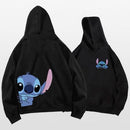 Stitch Leisure Hoodie Disney Long Sleeve Pullover Couple Hoodie   S4810385 - TUZZUT Qatar Online Shopping