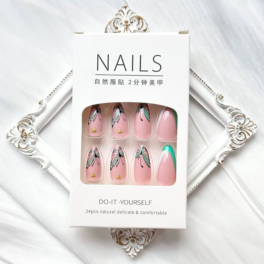 24pcs Natural Delicate & Comfortable Removable Fake Nails 4436943 24pcs Natural Delicate & Comfortable Removable Fake Nails 4436943