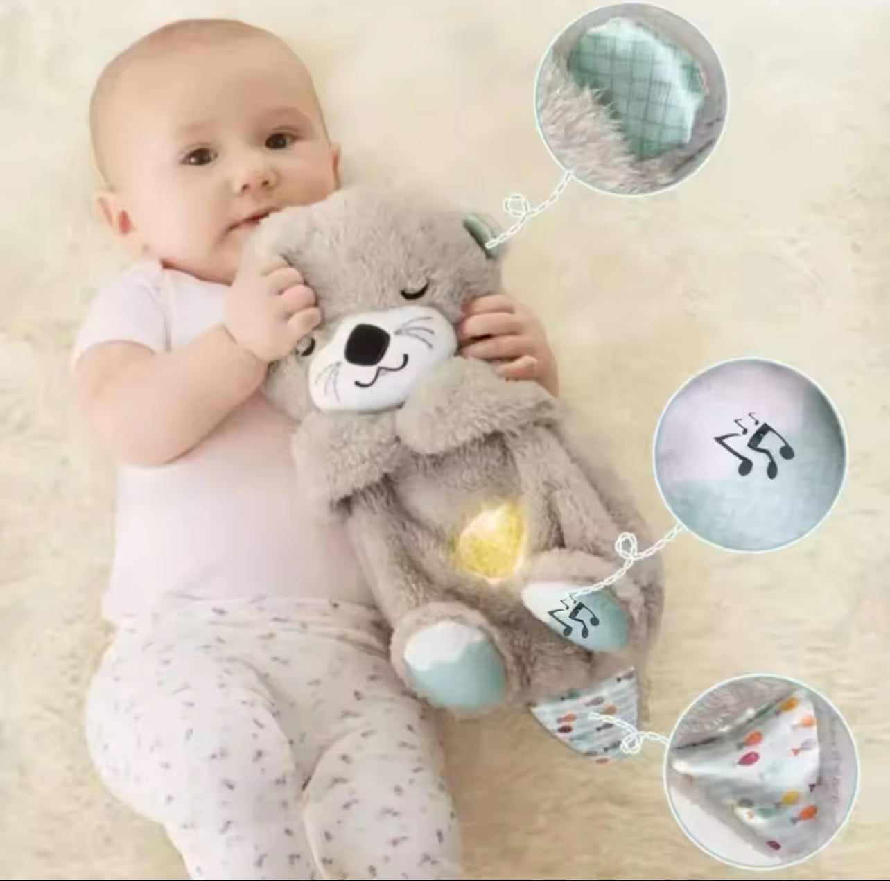 Children's Gift Toy Baby Plush Gift Luminous Bear Breathing Doll 008139001 Children's Gift Toy Baby Plush Gift Luminous Bear Breathing Doll 008139001