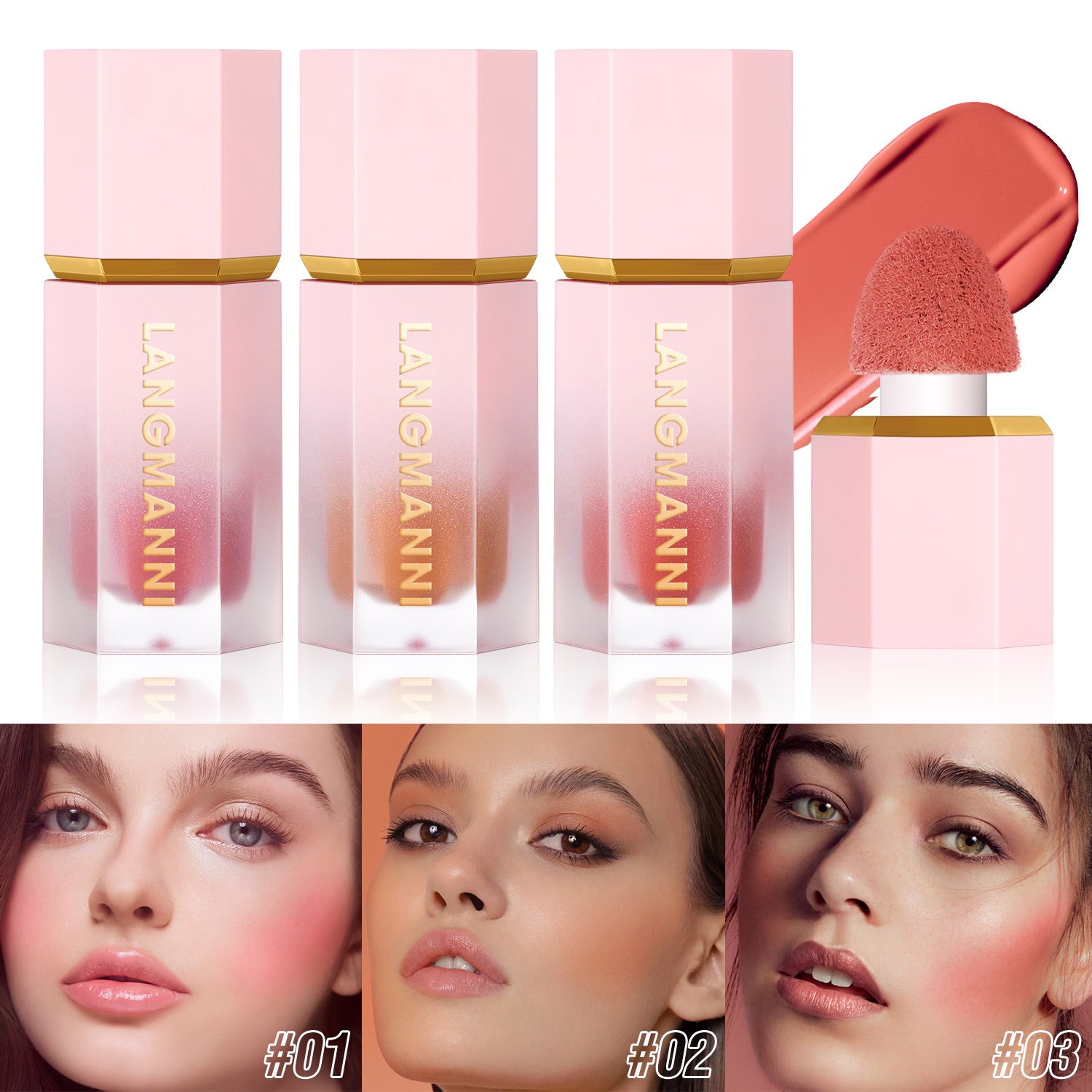 LANGMANNI 1Pc Beauty Tools Powder Blusher 412973 LANGMANNI 1Pc Beauty Tools Powder Blusher 412973