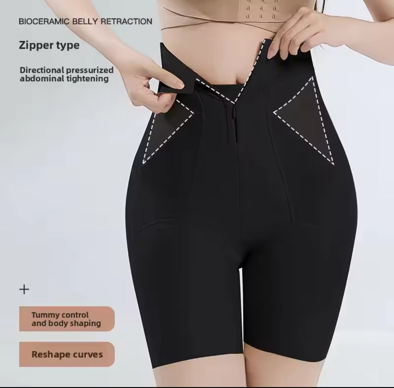 High-Waist Zipper Style Postpartum Tummy Control Butt Lifting Women's Shapewear MO8 High-Waist Zipper Style Postpartum Tummy Control Butt Lifting Women's Shapewear MO8