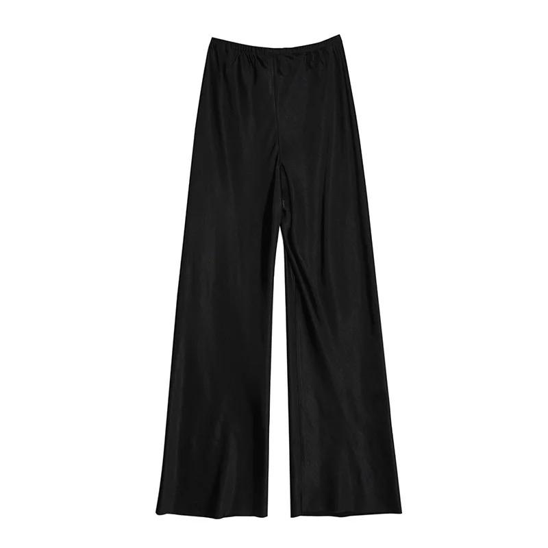 Cotton Wide Leg Pants Long Floor Casual Pants Women's Summer M S1110987