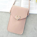 Simple New Hasp Cross Light Shoulder Bags Smartphone Leather Wallets - TUZZUT Qatar Online Shopping