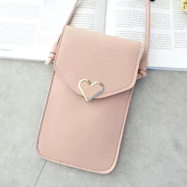 Simple New Hasp Cross Light Shoulder Bags Smartphone Leather Wallets