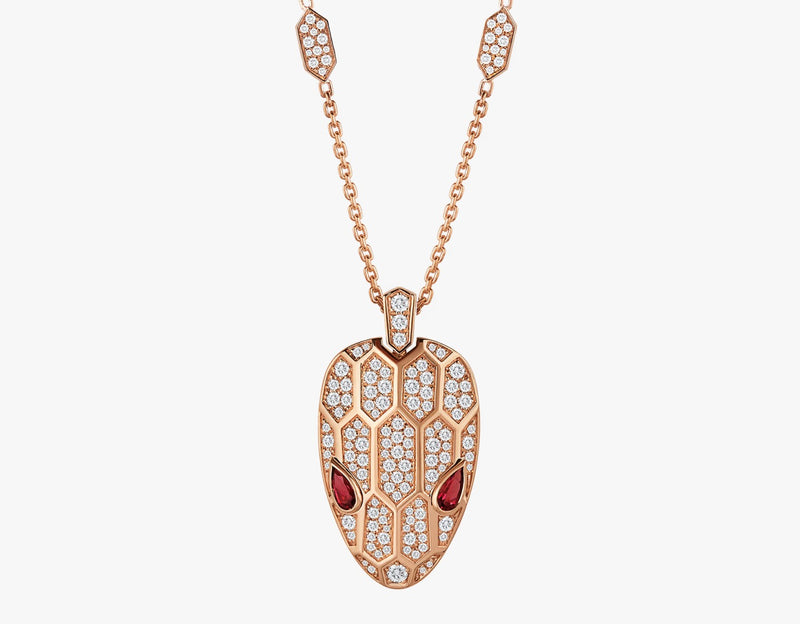 Serpenti Rose Gold Pendant Necklace DN2077 - TUZZUT Qatar Online Shopping
