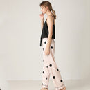 Black Camisole Pajama Set with Shorts Polka Dots 511857 - TUZZUT Qatar Online Shopping