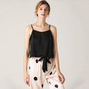 Black Camisole Pajama Set with Shorts Polka Dots 511857 - TUZZUT Qatar Online Shopping