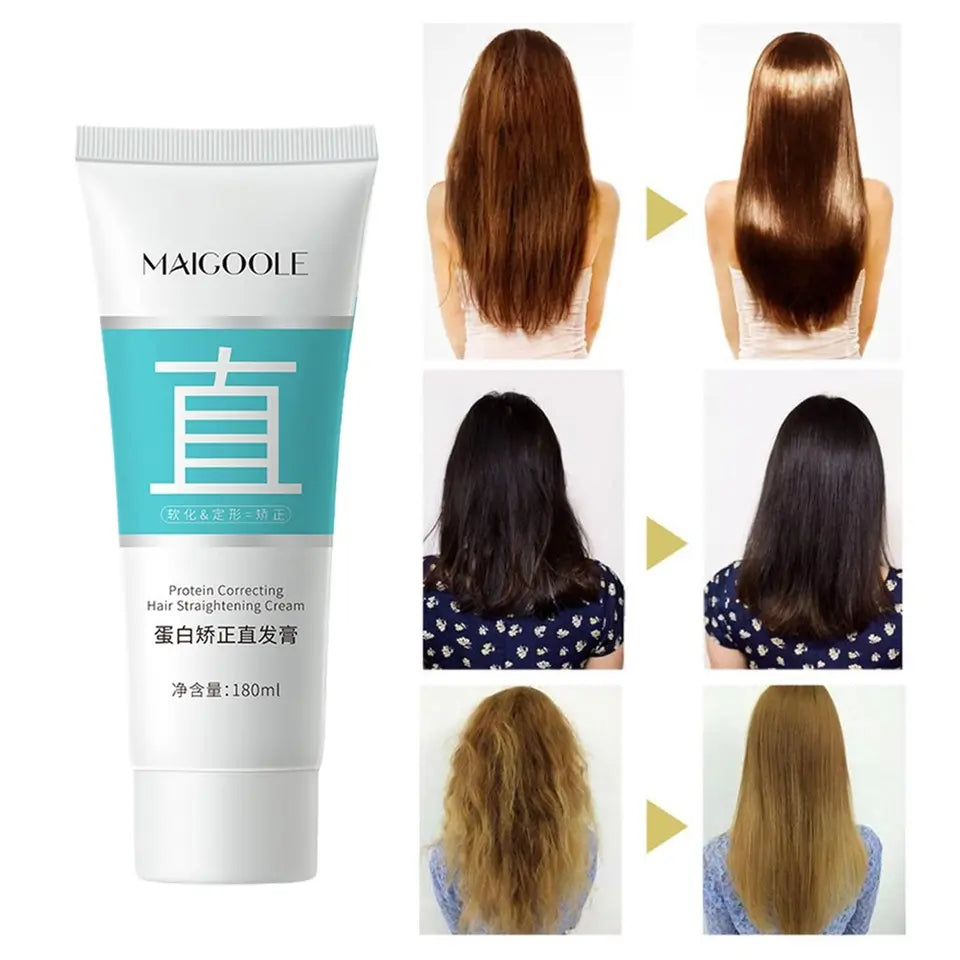 Protein Correcting Hair Straightening Cream Silk & Gloss Hair - 180ml Protein Correcting Hair Straightening Cream Silk & Gloss Hair - 180ml