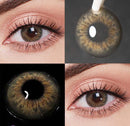 Unibling Dawn Brown Contact Lenses for Eyes (1 Pair) - TUZZUT Qatar Online Shopping