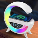 Wireless Charging Mp3 Player with Night Light and Alarm Clock Multi-Color BT-3401 - TUZZUT Qatar Online Shopping