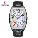 New CHENXI Watch For Women Luxury Fashion Irregular Dial Yellow Leather Quartz Women Watches Ladies Gifts S4607960 - TUZZUT Qatar Online Shopping