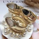 Quartz glittering snake wrist watch for women WAT2346 - TUZZUT Qatar Online Shopping