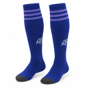 1Pair Royal Blue Long Football Socks with Striped Cuffs ETM2234