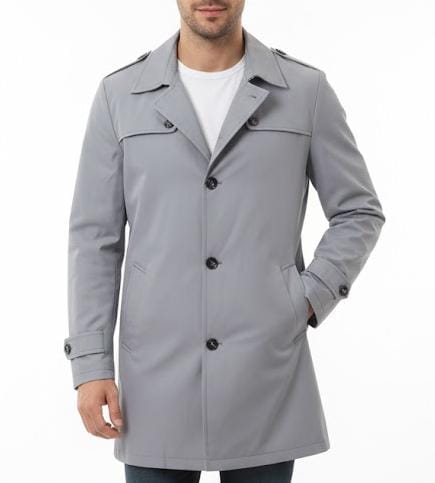 Unique Single Breasted Trench Coat 7006576 - TUZZUT Qatar Online Shopping