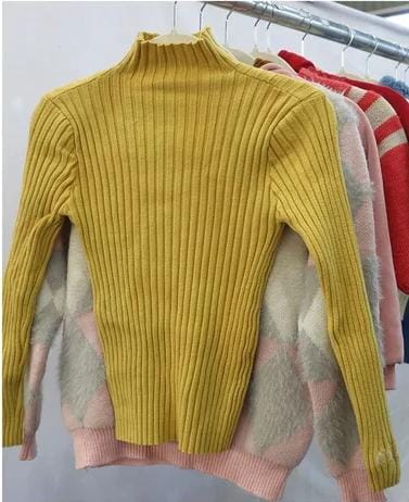 Autumn and Winter Slim Half Turtleneck Knitted Sweater Women Solid Color Thin Korean Pullover Thread Long Sleeve Basic Sweater X4341211