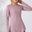 Women's Long Top Sleeve Loose Fitness T-Shirt   B264389 - TUZZUT Qatar Online Shopping