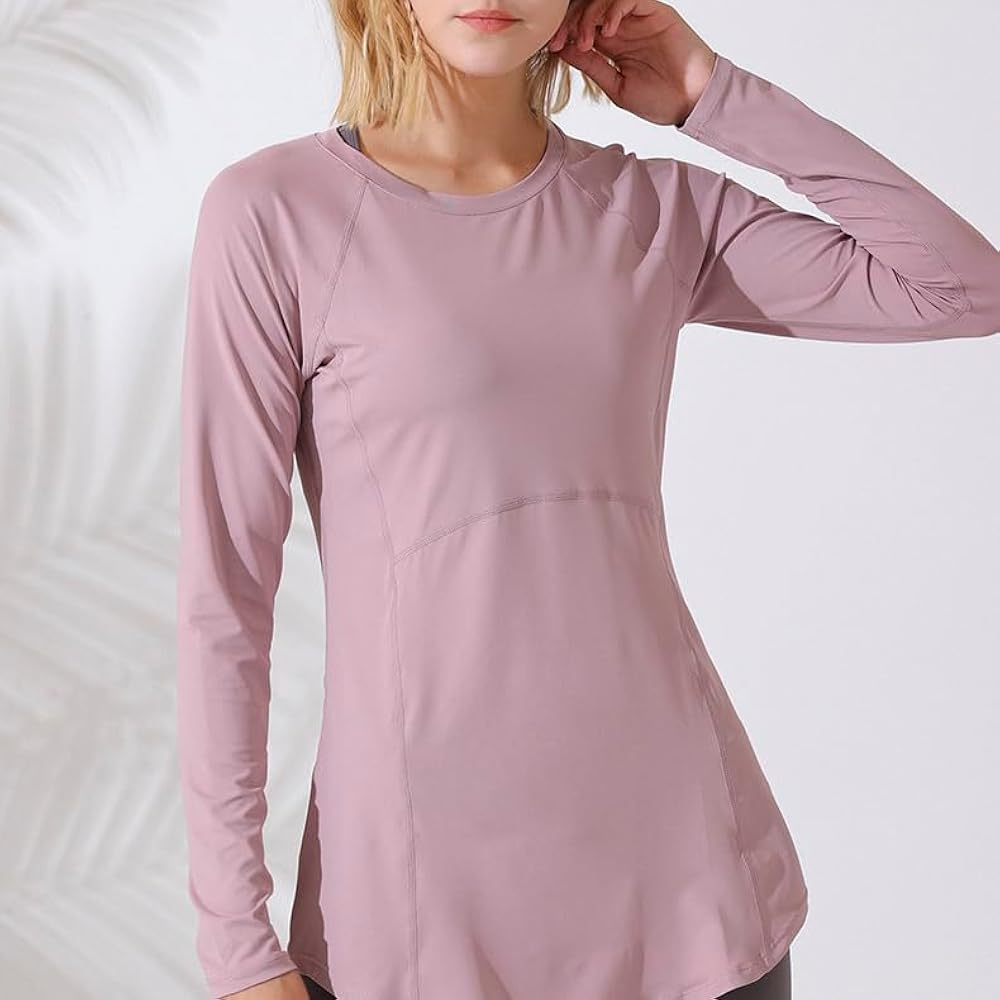Women's Long Top Sleeve Loose Fitness T-Shirt B264389 Women's Long Top Sleeve Loose Fitness T-Shirt B264389