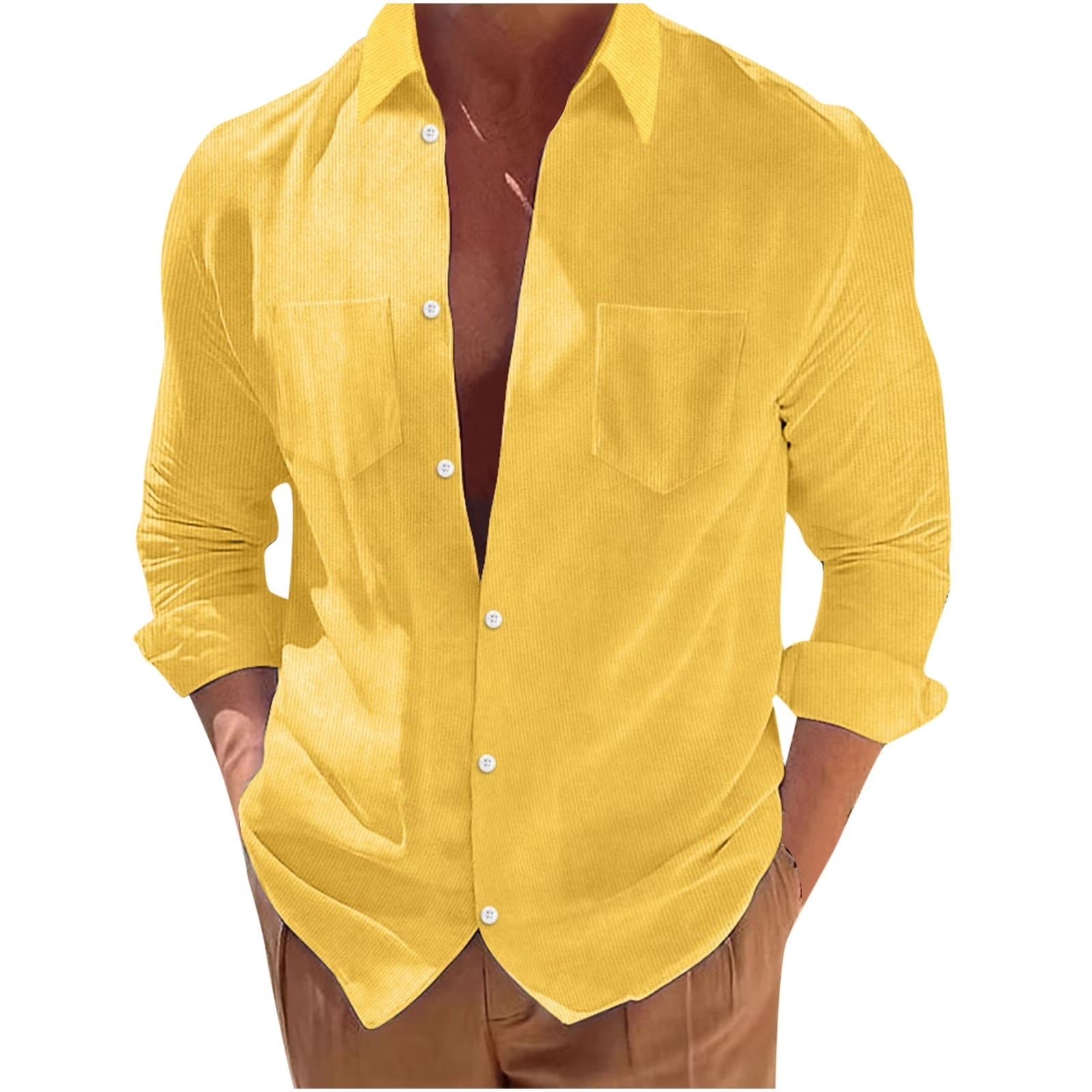 Plain Long Sleeve Shirt for Men LS3336