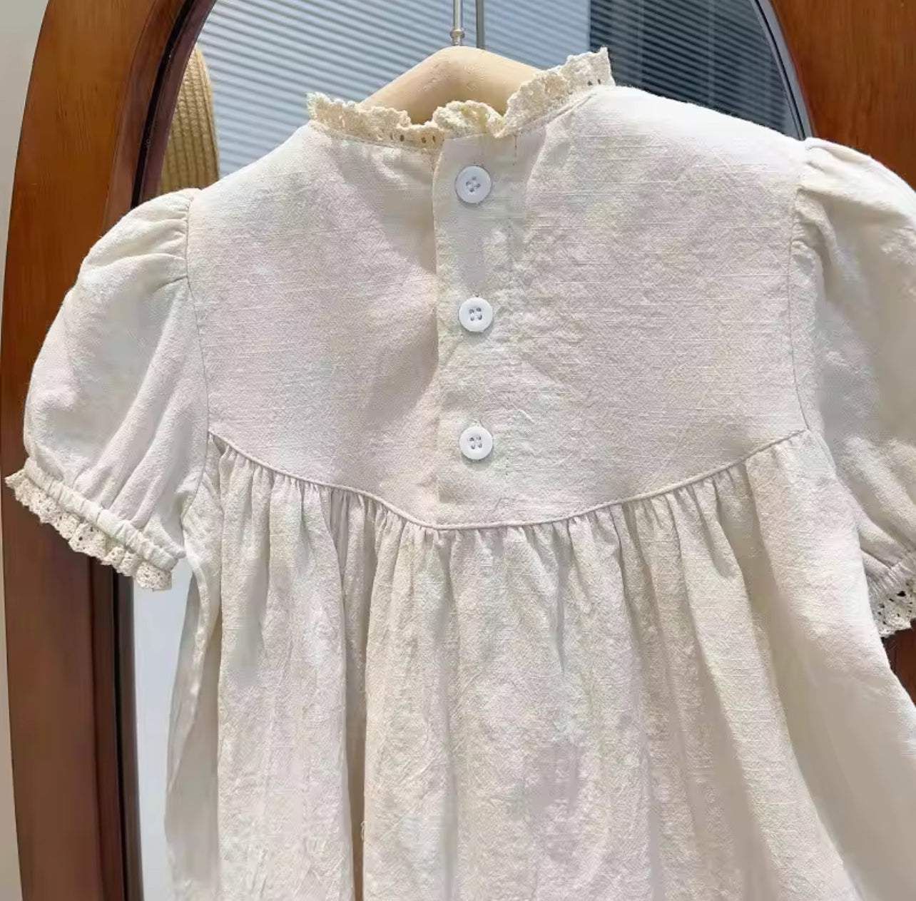 Girl's Dress Embroidered Short Sleeved Lace Dress 1602935 Girl's Dress Embroidered Short Sleeved Lace Dress 1602935