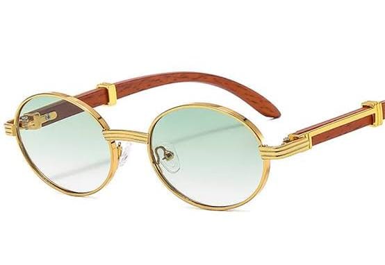 Wooden Oval Luxury Sunglasses A101-3 - TUZZUT Qatar Online Shopping
