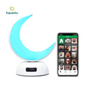 Equantu- SQ902 Colorful Moon Lamp Quran Speaker - Quran Learning |One Click SET Azan | Azan Clock| Colorful Light| Multi Mode - Tuzzut.com Qatar Online Shopping