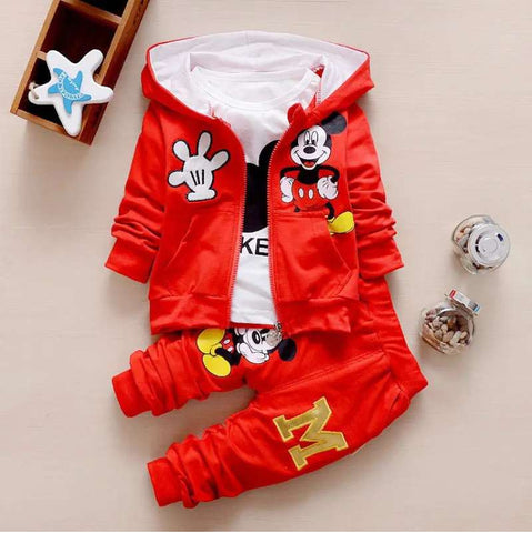 Mickey Mouse Zipper Hooded Track Suit For Kids 1532932 - TUZZUT Qatar Online Shopping