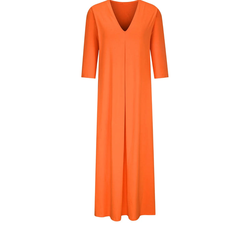 Women Long Sleeve Maxi Dress 124623 - TUZZUT Qatar Online Shopping