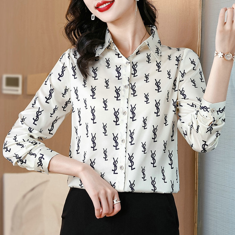 Women's Long Sleeve Shirts & Blouses M 534694