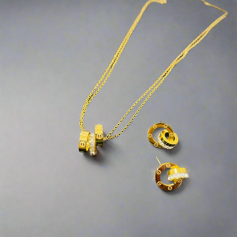 Womens Fashion Necklace And Earrings X5007449 - TUZZUT Qatar Online Shopping