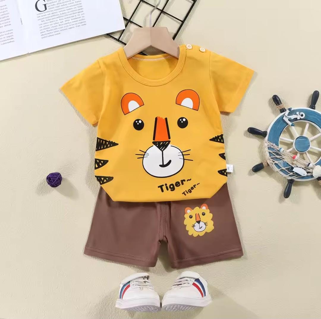 Kids Summer Short Sleeve T-Shirt Tops with Shorts Pajamas 1569682 Kids Summer Short Sleeve T-Shirt Tops with Shorts Pajamas 1569682