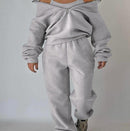 Women's Stand-up Collar Loose Top Wide Pant TZ55 - TUZZUT Qatar Online Shopping