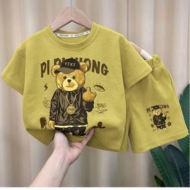 Kids Korean Style T-shirt+Shorts 2-piece Suit 1592423 Kids Korean Style T-shirt+Shorts 2-piece Suit 1592423