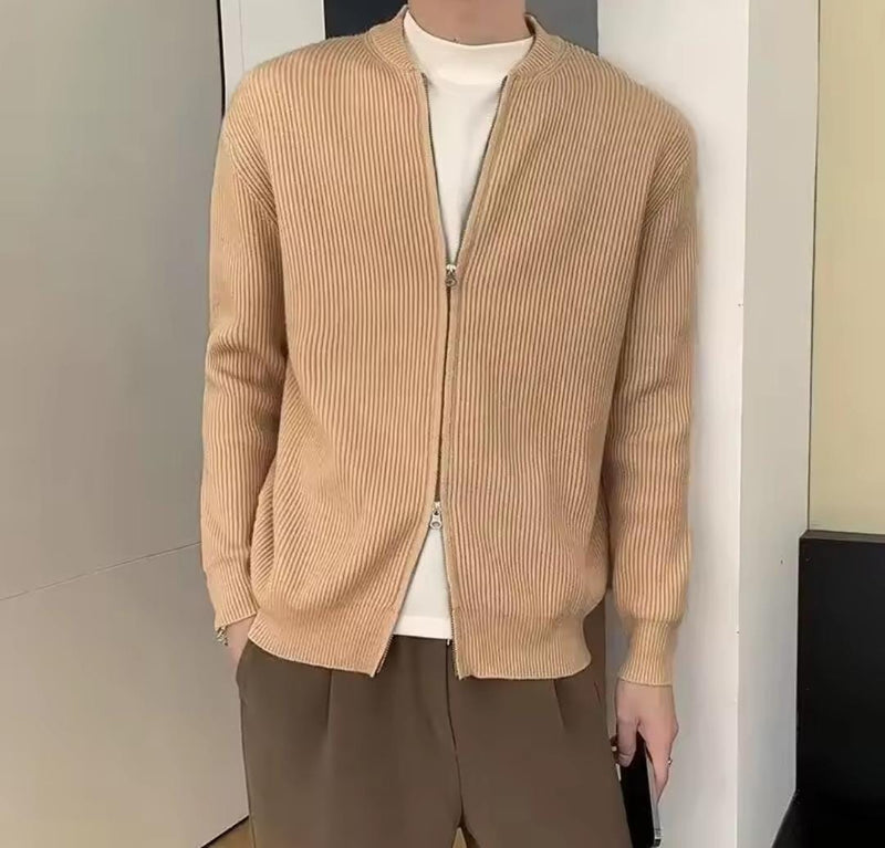 Men's Cardigan Colless Knitted Top Sweater Q103 - TUZZUT Qatar Online Shopping