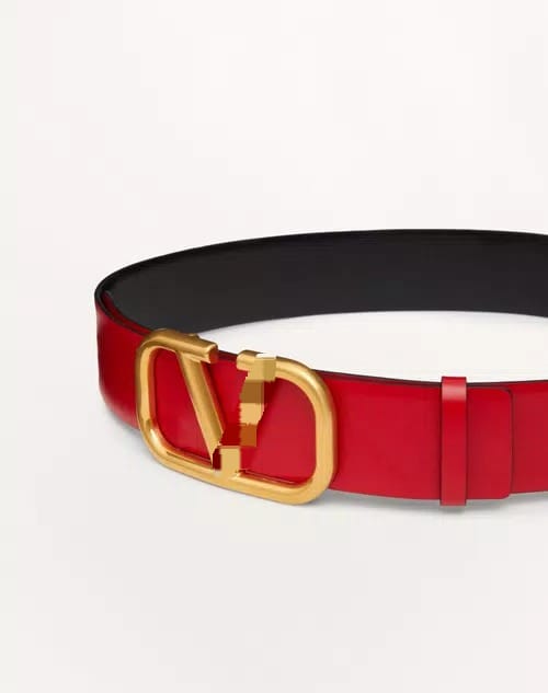 Reversible Signature Belt In Glossy Calfskin B0004 Reversible Signature Belt In Glossy Calfskin B0004