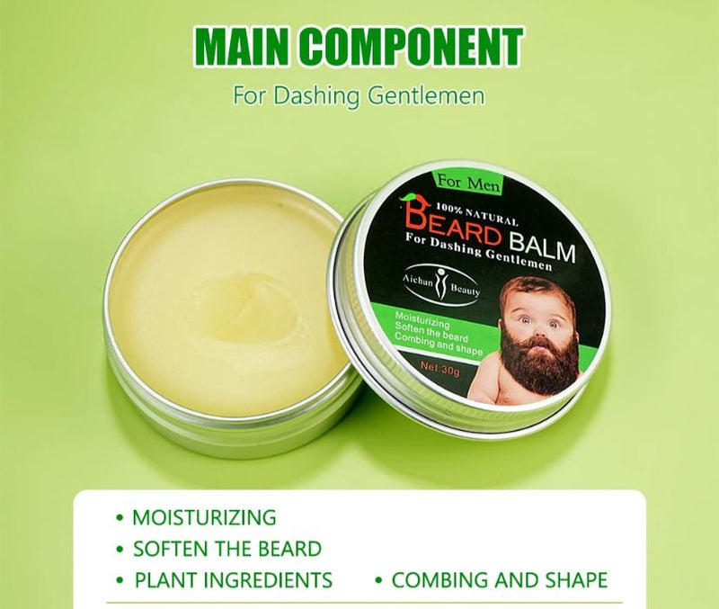Aichun Beauty Black Beard Grow Oil Set Promotes Growth & Repair Damaged Beard Clean Moisturizing Beard Care Kit for Men